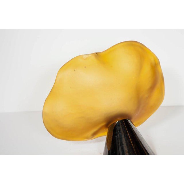 Art Deco Pair of Italian Art Nouveau Murano Glass Water Lily Sconces by Itre For Sale - Image 3 of 10