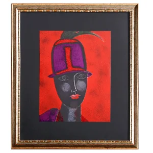Franco Gentilini - Portrait of a Woman Lithograph