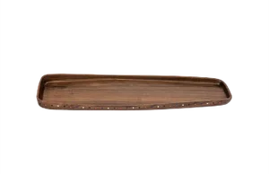 Pok Collection Wooden Serving Tray of Decorative Walnut Wood by SoShiro, 2019