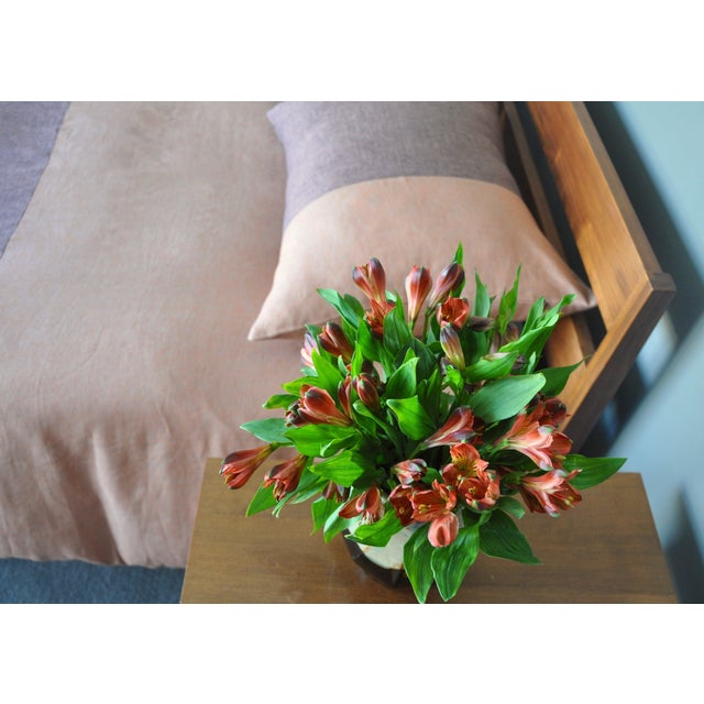 Modernplum Plum Textiles Sequoia Copper Linen For Sale - Image 4 of 4
