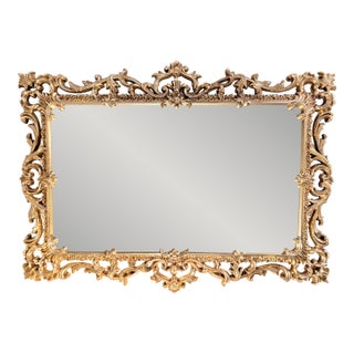 Stunning Vintage Rocco Revival Mirror**Large Ornate Gold Frame W/ Acanthus Scrollwork**OBO For Sale