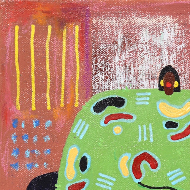 Quiet Afternoon - Original Serene Figurative Mixed Media Acrylic Painting on Canvas For Sale In Los Angeles - Image 6 of 10