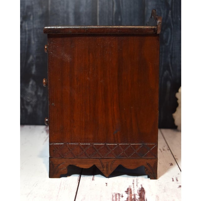 Vintage Miniature East Lake Style Chest of Drawers Jewelry Dolls For Sale - Image 4 of 17