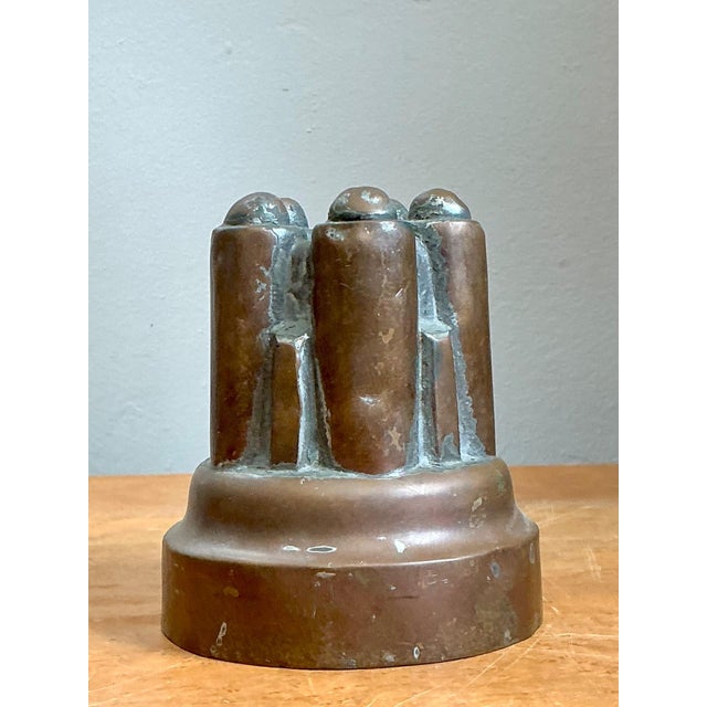 Vintage Copper Over Tin Jelly Mold For Sale - Image 11 of 18