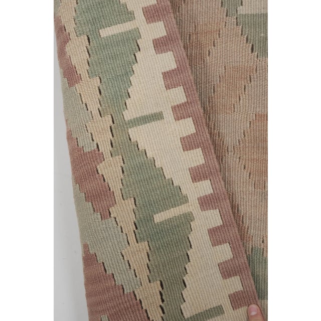 Vintage Pastel Floor Kilim Rug 4'6" X 7'7" For Sale - Image 11 of 13