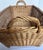 1940s Vintage 1940s European Woven Wicker Rectangular Market Basket For Sale - Image 5 of 12