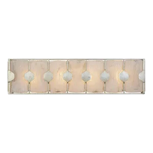 Rene 4 Light Swirl Glass Vanity