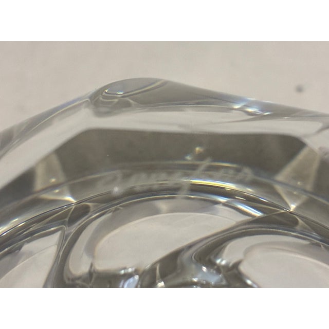 Orrefors Postmodern Swedish Art Crystal "Residence" Bowl by Olle Alberius for Orrefors, 1980s For Sale - Image 4 of 7