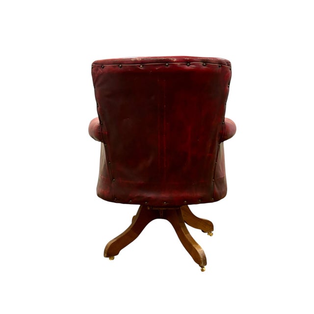 English Swivel Club Armchair For Sale - Image 12 of 13