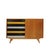 Mid-century oak sideboard made in Czechoslovakia in the 1960s. This elegant piece features four lacquered drawers in...