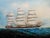 Chinese 19th Century Chinese Export Oil Painting- Scottish Lochs Sail Ship For Sale - Image 3 of 11
