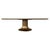 Oval Pyrolave and Bronze Pedestal Dining Table, by Giorgetti, Italy 2018 For Sale - Image 12 of 12