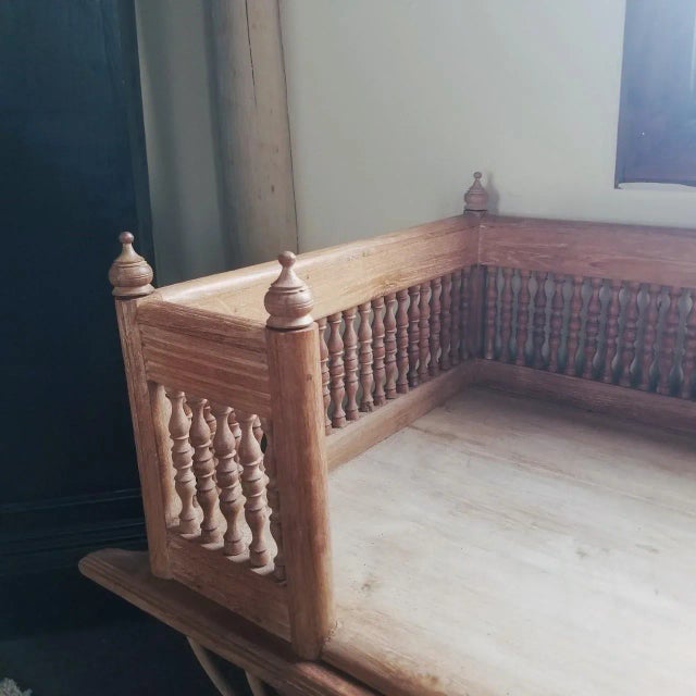 1970s Carved Teak Elephant Howdah For Sale - Image 4 of 10