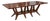 Joseph Jeup Sculpted Trestle Dining Table For Sale
