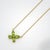 Natural Peridot Flower Cluster Necklace | Dainty Birthstone Floral Necklace For Sale - Image 4 of 4