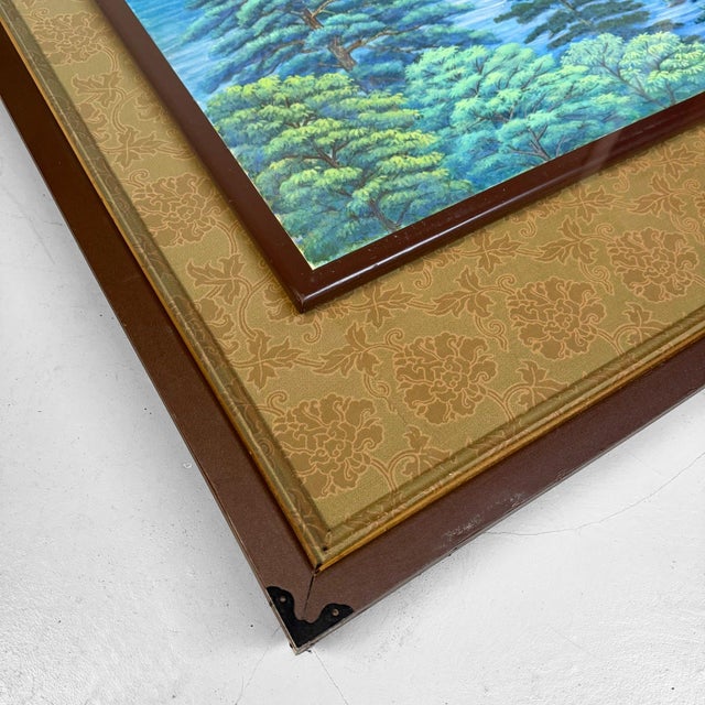 Plastic Tsuru-Ri, Mountain Landscape, 1970s, Oil For Sale - Image 7 of 16