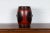 Black Small Chinese Vintage Wooden Barrel Planter with Red and Black Lacquered Decor For Sale - Image 8 of 11