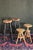 1990s Vintage Adjustable Screw Stools For Sale - Image 5 of 15