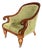 19th Century English Mahogany Library Chair For Sale
