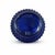 Vintage Avon Cobalt Blue Glass 8.5” Oil Lamp Hong Kong Hobnail Base 1950s-70s For Sale - Image 4 of 4