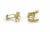Contemporary Mid 20th Century Pair of Bear & Bull Stock Market Symbol Stud 14k Yellow Gold Cufflinks For Sale - Image 3 of 5