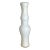 90s Tall White Etched Glass Vase For Sale