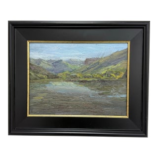 Oil on Canvas Landscape, Vintage For Sale