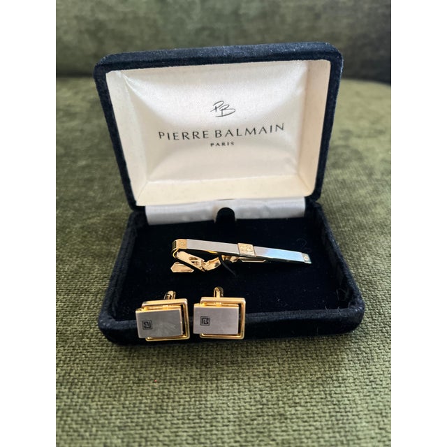 Pierre Balmain Vintage Deco Two Tone Cufflinks “Circa 1980s” In ...