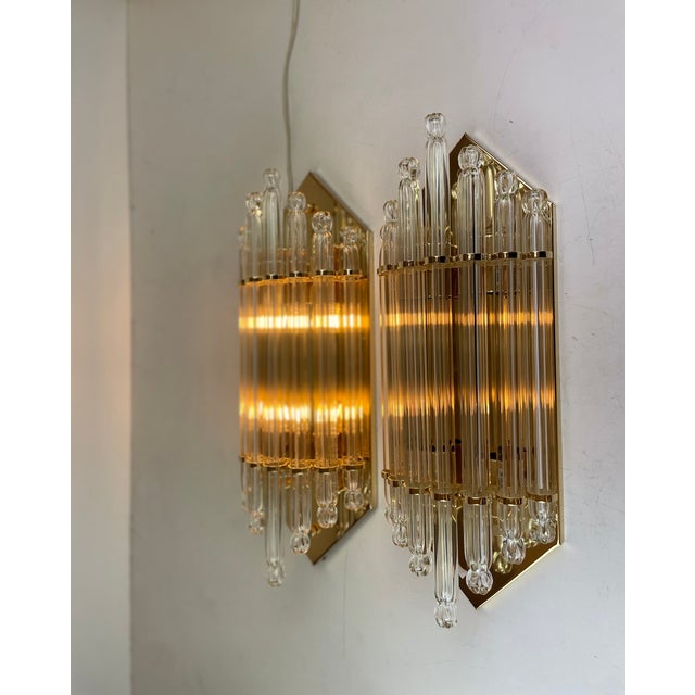 Hollywood Regency Sconces by Vadisa, 1980s, Set of 2 For Sale - Image 10 of 18