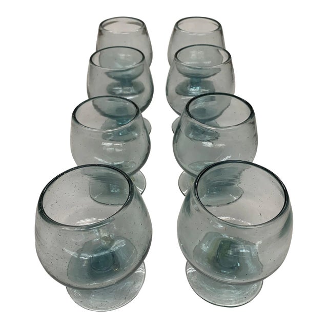 Vintage Clear Brandy Glasses - Set of 12 For Sale
