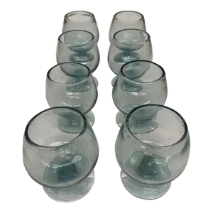 Vintage Clear Brandy Glasses - Set of 12