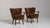 Mid-Century Modern 1940s Mid-Century Modern Brown Wood Pair of Club Chairs For Sale - Image 3 of 13