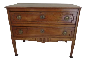 Italian Two Drawer Commode Fruitwood 18th