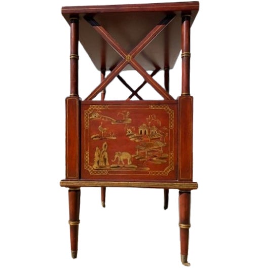 Chinoiserie Style Bar Cart For Sale - Image 10 of 12