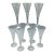 Mikasa Cordial Glasses- Assorted Design Set of 9 For Sale