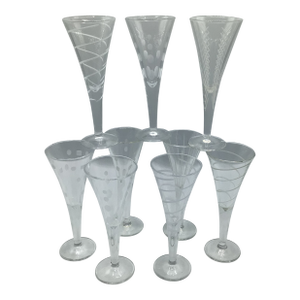 Vintage Mikasa Cheers Cordial Glasses-Set of 9