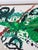 Green Signed Abstract Acrylic Painting For Sale - Image 8 of 12