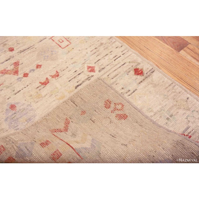 Nazmiyal Collection Rustic Tribal Geometric Contemporary Runner Rug For Sale - Image 4 of 4