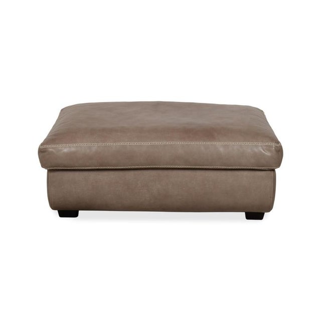 Valentino Ottoman in Grey Leather from Machalke For Sale - Image 9 of 10