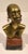 1940s 1950s Small African Bronze Female Bust Sculpture For Sale - Image 5 of 8