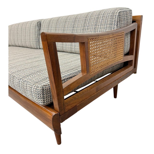 Wood Mid-Century Modern Adrian Pearsall Sofa W/End Table For Sale - Image 7 of 8
