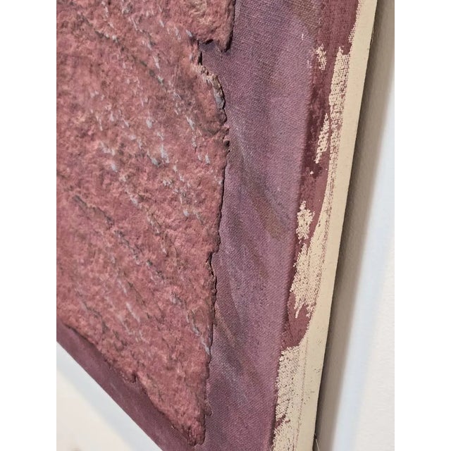 Jan Tips "Architectural Series #35" 1984 Mixed Media Abstract Diptych on Canvas For Sale - Image 9 of 17