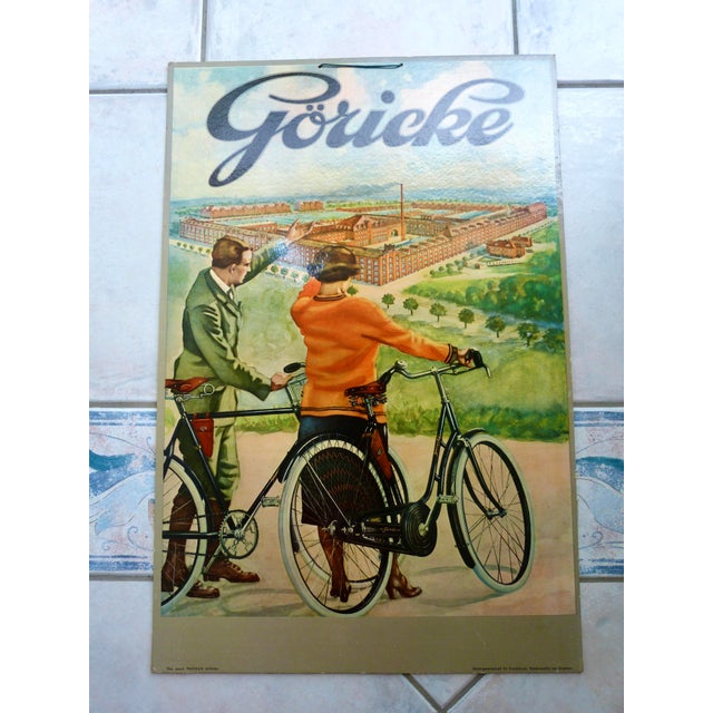 Cardboard Advertising Poster Göricke in Top, 1930 For Sale - Image 10 of 10