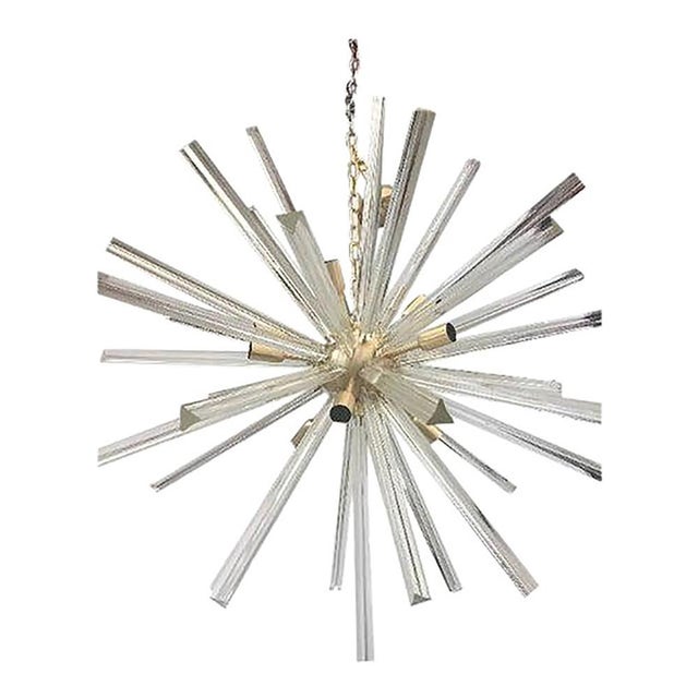 White Murano Style Glass Sputnik Chandelier by 23HomeDesign For Sale - Image 8 of 8