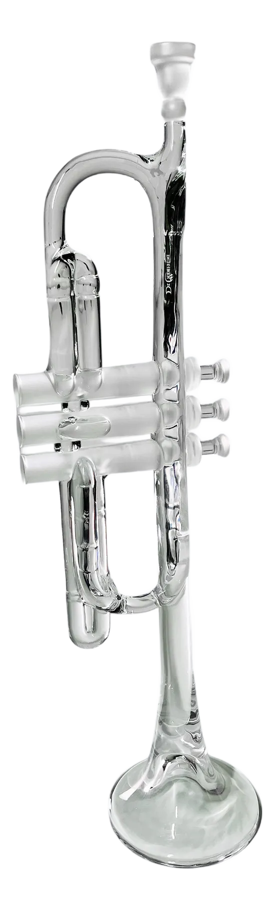 Crystal Glass Trumpet by Royales De Champagne, France | Chairish