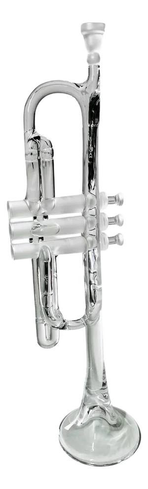 Crystal Glass Trumpet by Royales De Champagne, France