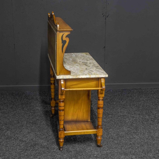 Edwardian Ash Washstand, 1890s For Sale - Image 9 of 18