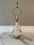 White 1940s Asian Style Lamp With Brass Handles and Base For Sale - Image 8 of 8