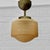 Red Scandinavian Modern Pendant Lamp in Havana Glass and Steel, Sweden, 1930s For Sale - Image 8 of 8