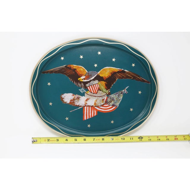 Vintage Federal Bald Eagle Aluminum Trays - Set of 12 For Sale - Image 10 of 12